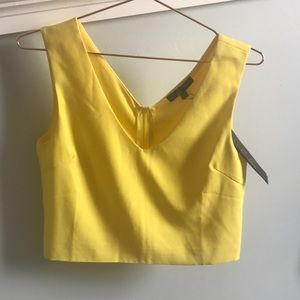 Brand new yellow crop top